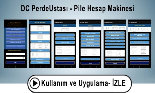 DC Perde Ustası – Pile Hesap Makinesi