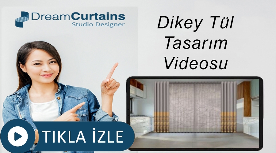 16. DC Studio Designer'ile - Dikey Tül Tasarım Videosu - İZLEYELİM