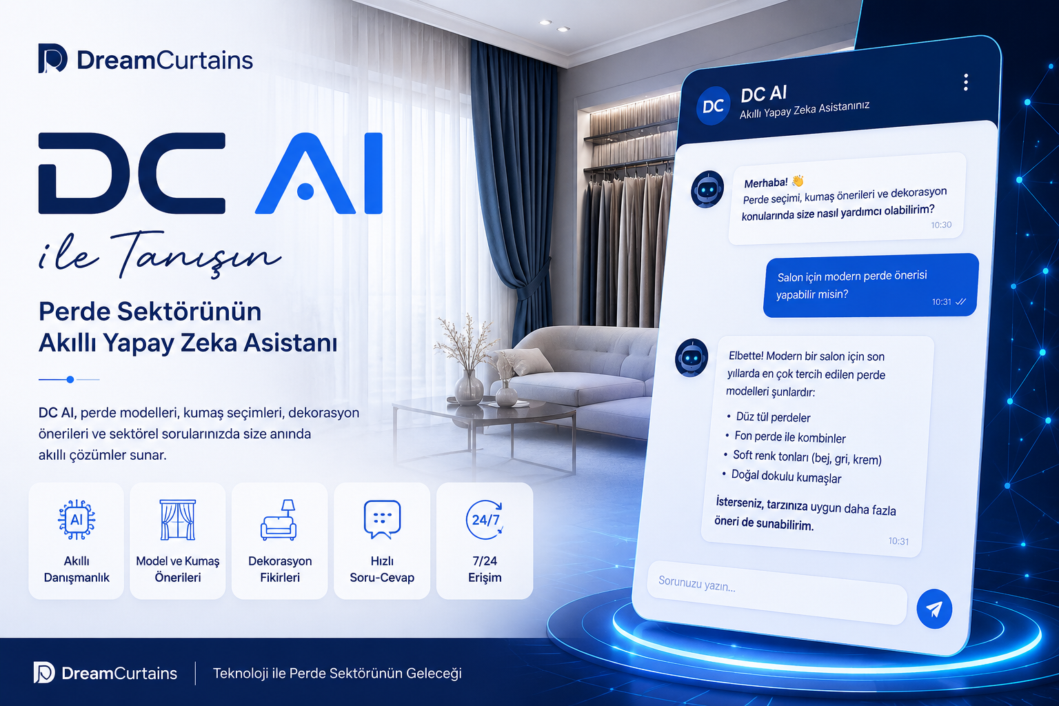 DC AI ile Perde Sektöründe Yeni Dönem Başlıyor
